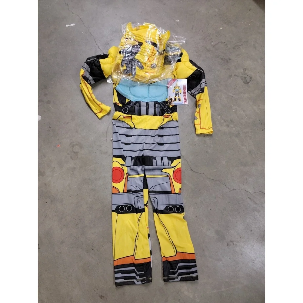 Transformer Bumblebee‎ Boy/Girls Halloween Costume Med 8-10 Pretend Dress-up NEW
